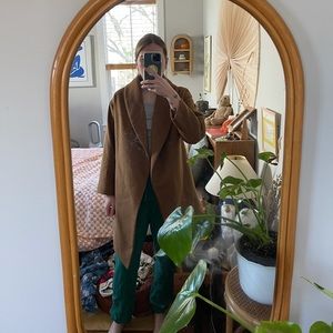 H&M caramel wool blend coat